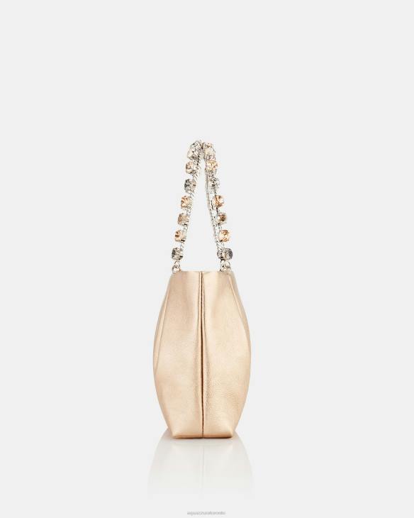 Aquazzura Galactic Crystal Mini Tote GOLD 8TLF365