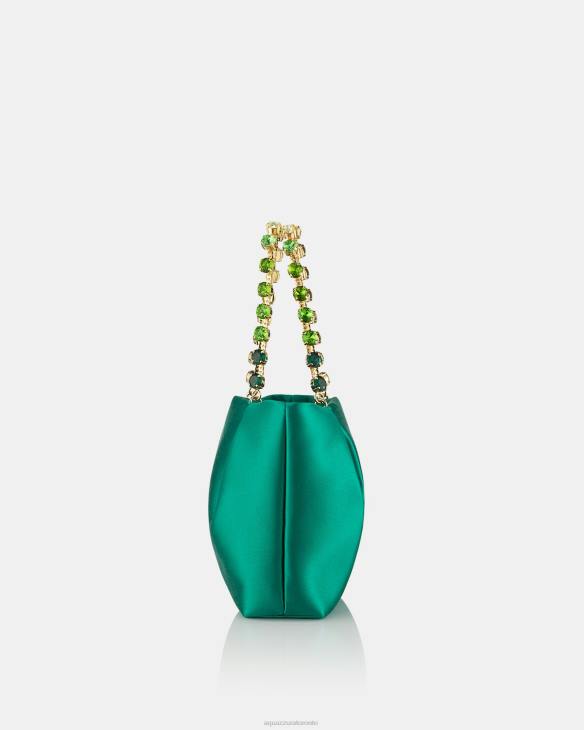 Aquazzura Galactic Crystal Mini Tote GREEN 8TLF411