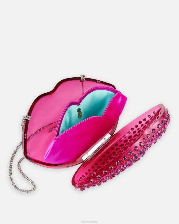 Aquazzura Kiss Me Minaudi¨¨re FUCHSIA 8TLF381