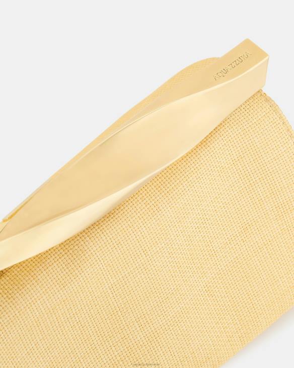 Aquazzura Mini Twist Clutch BEIGE 8TLF394