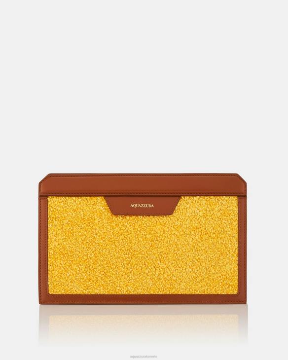 Aquazzura Summer Pochette YELLOW 8TLF403