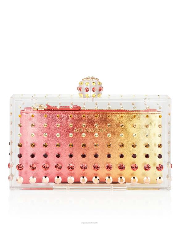 Aquazzura Tequila Clutch ORANGE 8TLF384