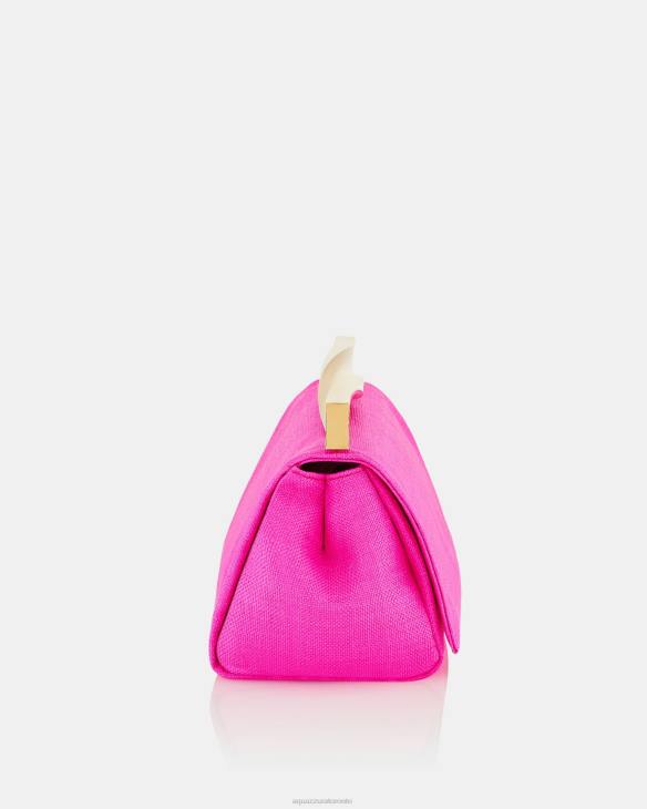 Aquazzura Twist Clutch Fuchsia 8TLF395