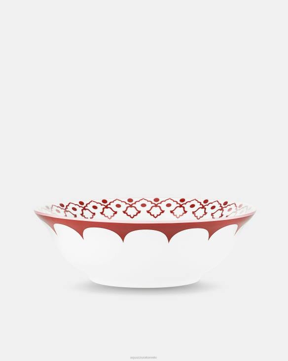 Aquazzura Jaipur Round Salad Bowl BORDEAUX 8TLF530