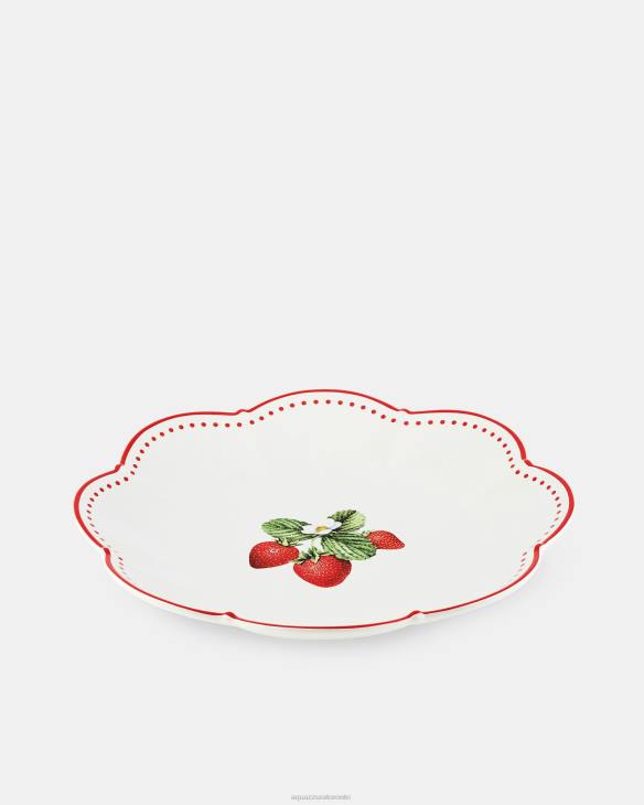 Aquazzura Tutti Frutti Dinner Plate RED 8TLF509