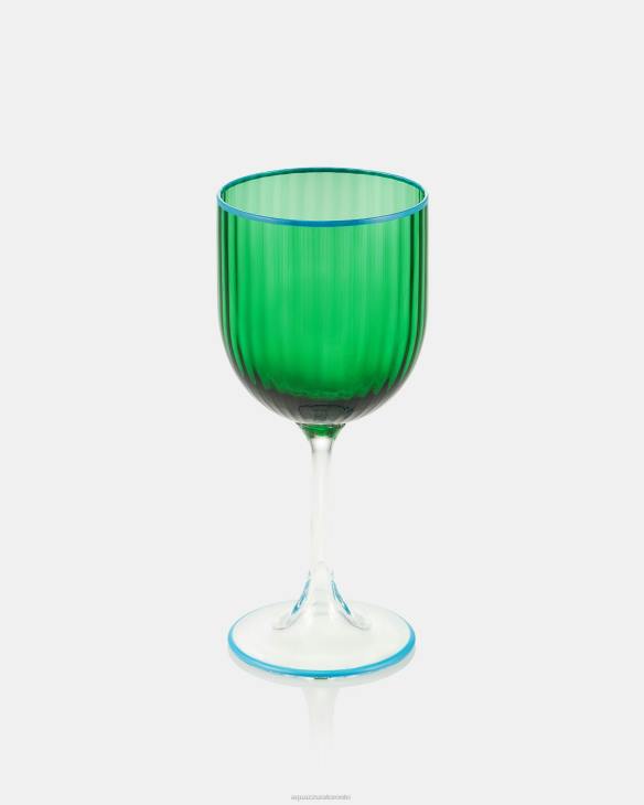 Aquazzura Striped Water Glass GREEN 8TLF533