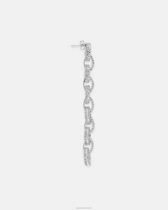 Aquazzura Love Link Earrings SILVER 8TLF324