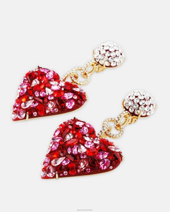 Aquazzura Love Me Earrings RED 8TLF440