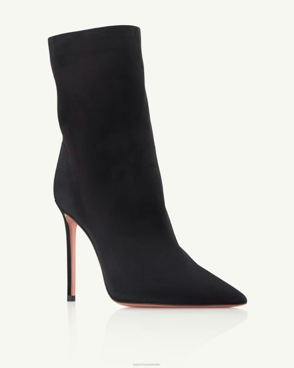 Aquazzura Matignon Bootie 105 BLACK 8TLF292