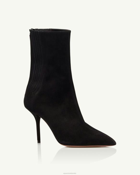 Aquazzura Saint Honore Bootie 85 BLACK 8TLF295