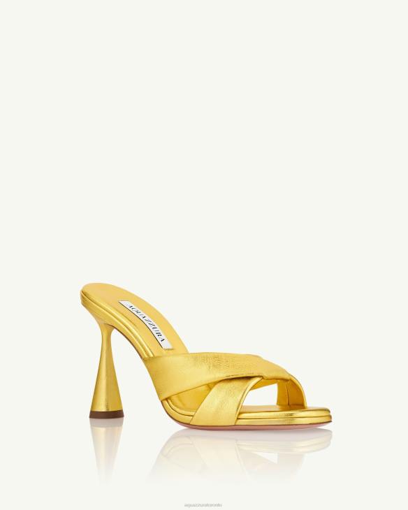 Aquazzura Amore Mule 95 GOLD 8TLF70