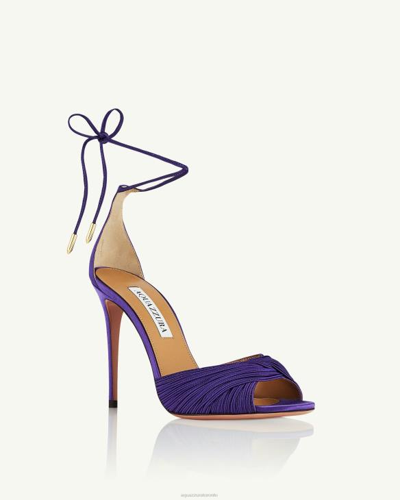 Aquazzura Bellini Beauty Sandal 105 PURPLE 8TLF53