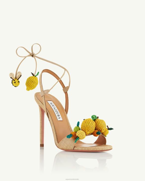 Aquazzura Citrus Punch Sandal 105 BEIGE 8TLF64