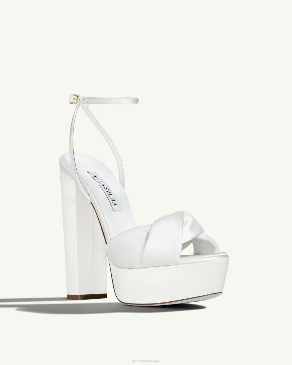 Aquazzura Olie Plateau 140 WHITE 8TLF305