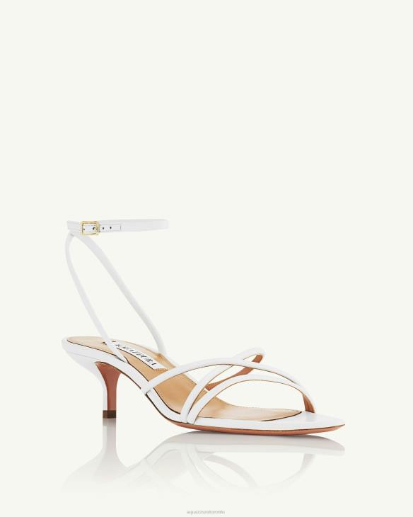 Aquazzura Roy Sandal 50 WHITE 8TLF20