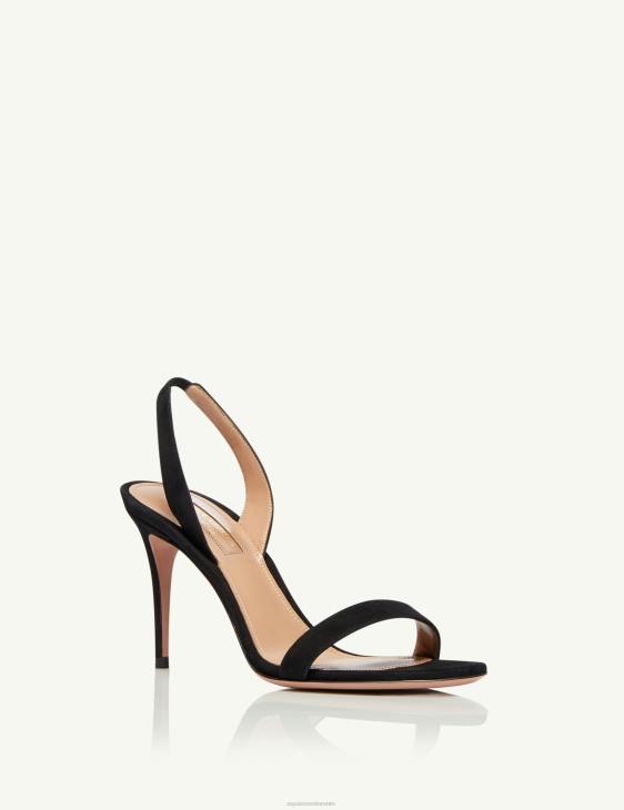 Aquazzura So Nude Sandal 85 BLACK 8TLF122