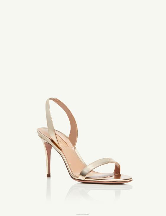 Aquazzura So Nude Sandal 85 GOLD 8TLF93