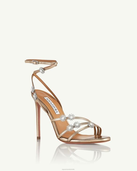 Aquazzura Starry Night Sandal 105 GOLD 8TLF8