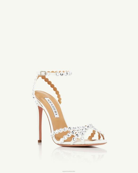 Aquazzura Tequila Sandal 105 WHITE 8TLF77