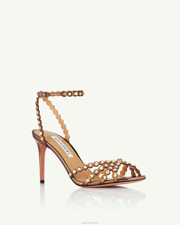 Aquazzura Tequila Sandal 85 BROWN 8TLF86