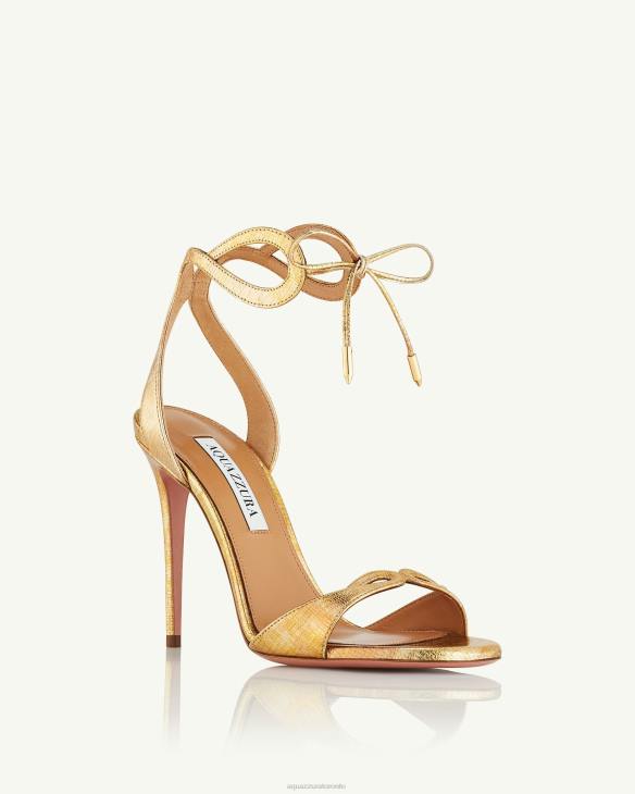 Aquazzura Tessa Sandal 105 GOLD 8TLF74