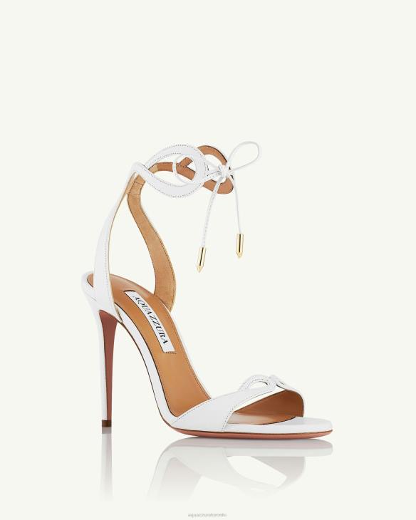 Aquazzura Tessa Sandal 105 WHITE 8TLF18