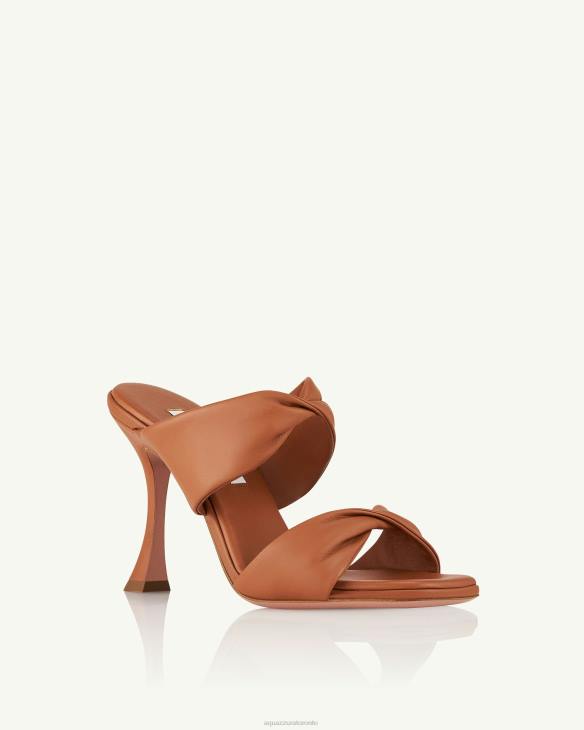 Aquazzura Twist Sandal 95 BROWN 8TLF72