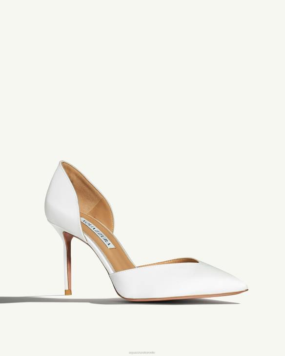 Aquazzura Uptown Pump 85 WHITE 8TLF235